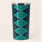 Indigo Teal Geo Travel Mug Gallery Image 1