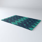 Indigo Teal Geo Rug Gallery Image 3