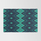 Indigo Teal Geo Rug Gallery Image 2