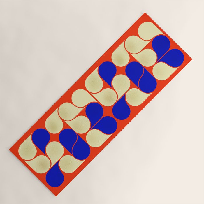 Mid-century geometric shapes-no10 Yoga Mat Gallery Image 1