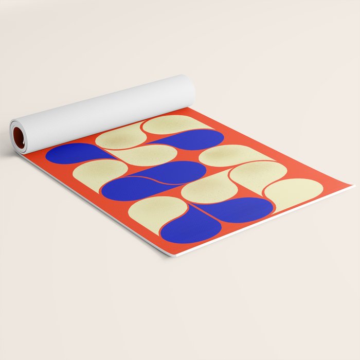 Mid-century geometric shapes-no10 Yoga Mat Gallery Image 2