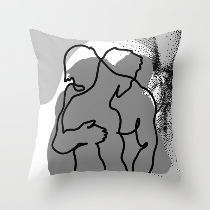 NOODDOOD Lines 13 Throw Pillow Gallery Image 6