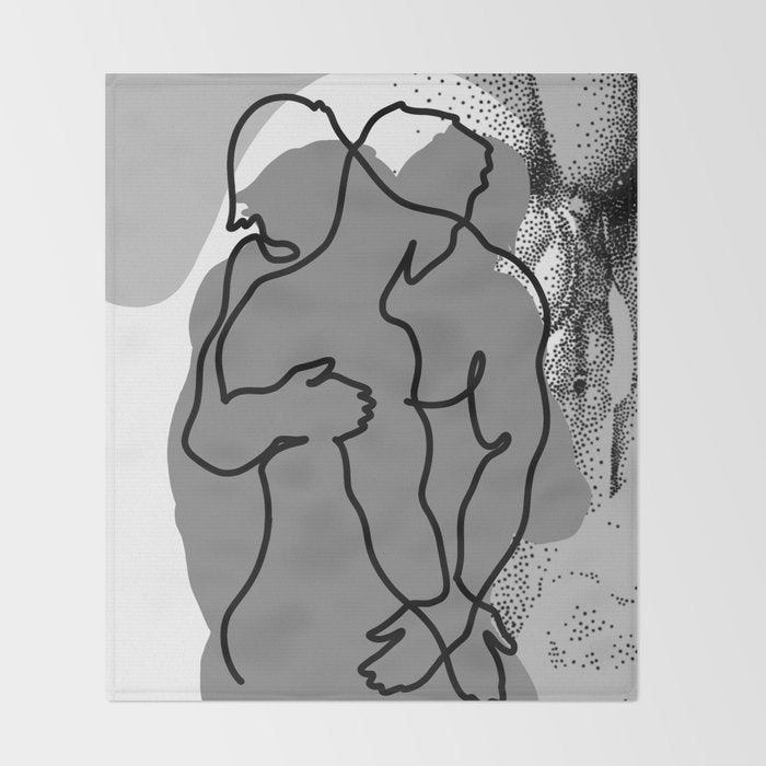 NOODDOOD Lines 13 Throw Blanket Gallery Image 2