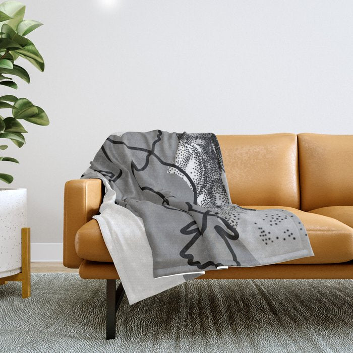 NOODDOOD Lines 13 Throw Blanket Gallery Image 1