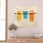 Hang In There Wall Tapestry Gallery Image 2