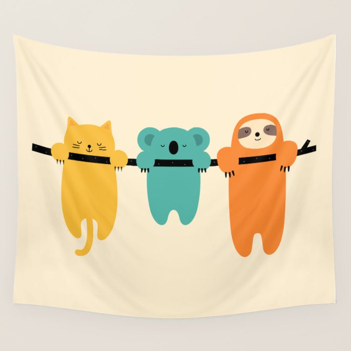 Hang In There Wall Tapestry Gallery Image 4