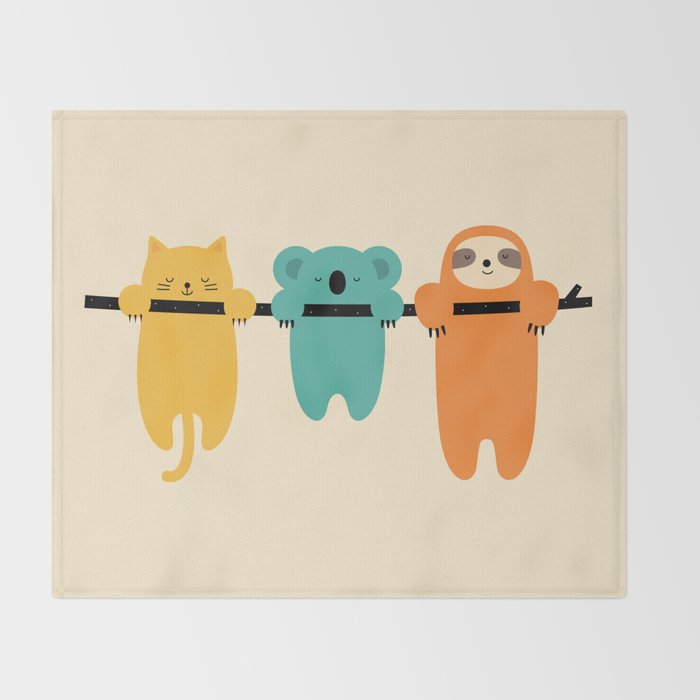 Hang In There Throw Blanket Gallery Image 2