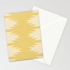 Geometric Southwestern Minimalism - Bright Golden Yellow Stationery Card Gallery Image 2