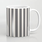 Charcoal and Cream Stripes Coffee Mug Gallery Image 1