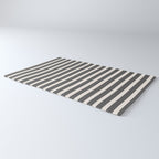 Charcoal and Cream Stripes Rug Gallery Image 3