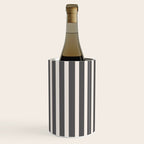 Charcoal and Cream Stripes Wine Chiller Gallery Image 3