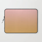Ombre Arch XIII Pastel Sunset Gradient Modern Geometric Lines Laptop Sleeve Gallery Image 1