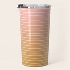 Ombre Arch XIII Pastel Sunset Gradient Modern Geometric Lines Travel Mug Gallery Image 3