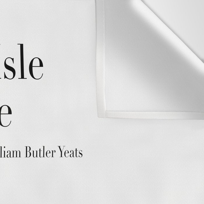 The Lake Isle of Innisfree by William Butler Yeats Wall Tapestry Gallery Image 3