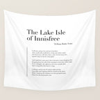 The Lake Isle of Innisfree by William Butler Yeats Wall Tapestry Gallery Image 4