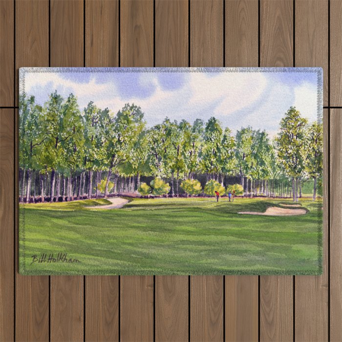 Pinehurst Golf Course No2 Hole 17 Outdoor Rug Gallery Image 1