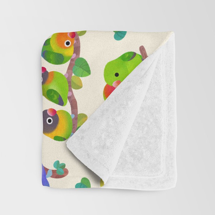 Lovebird Throw Blanket Gallery Image 3
