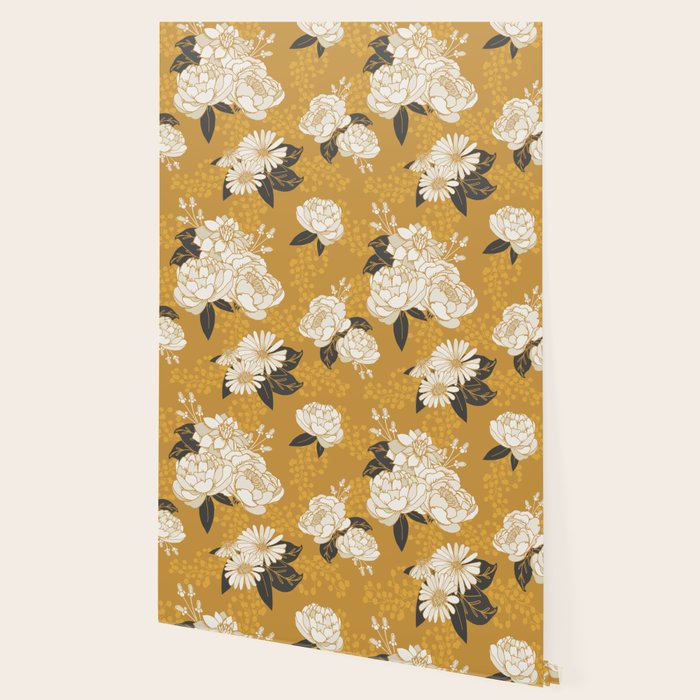 Glam Florals - Gold Wallpaper Gallery Image 2