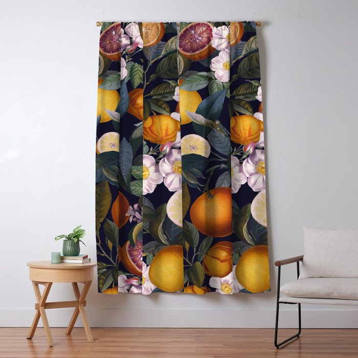 Juicy Lemons - Night Window Curtain Gallery Image 5
