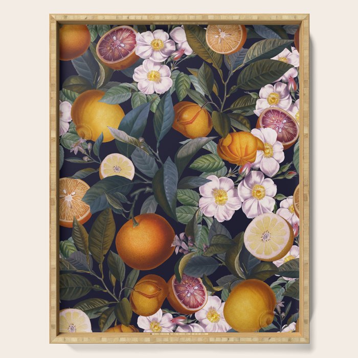 Juicy Lemons - Night Serving Tray Gallery Image 1