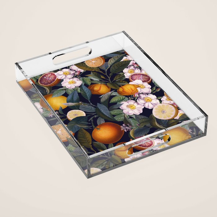Juicy Lemons - Night Acrylic Tray Gallery Image 1