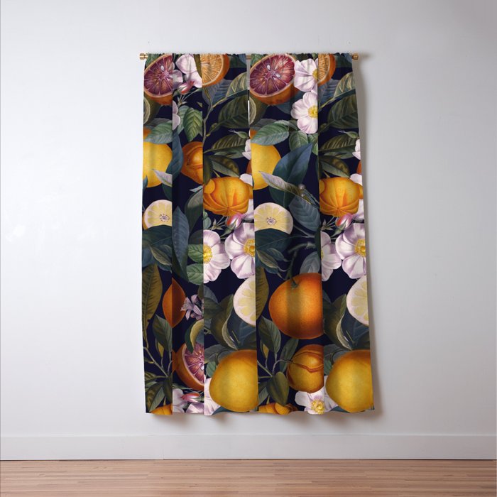 Juicy Lemons - Night Window Curtain Gallery Image 3