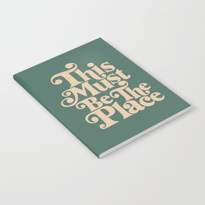 This Must Be The Place - Green & Beige Notebook Gallery Image 2