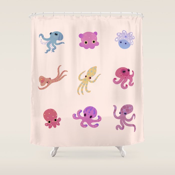 Octopus Shower Curtain Gallery Image 1