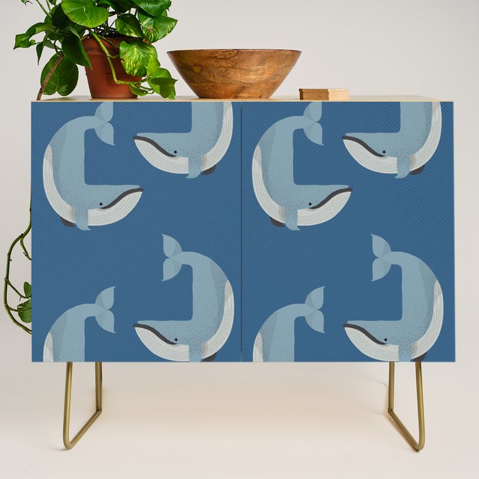 Whimsy Blue Whale Credenza Gallery Image 1