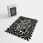 B&W Retro Floral Lettering - You can always try again Jigsaw Puzzle Gallery Image 2