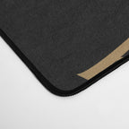 Gold Roses Silhouette on Black Desk Mat Gallery Image 4