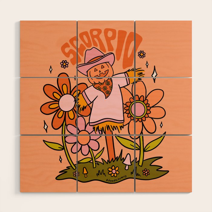 Scorpio Scarecrow Wood Wall Art Gallery Image 1