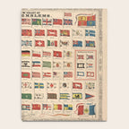 Vintage Flags of the World Chart (1863) Notebook Gallery Image 4
