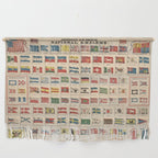 Vintage Flags of the World Chart (1863) Wall Hanging Gallery Image 1