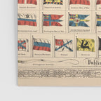 Vintage Flags of the World Chart (1863) Poster Gallery Image 3