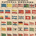 Vintage Flags of the World Chart (1863) Coffee Mug Gallery Image 2