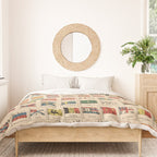 Vintage Flags of the World Chart (1863) Duvet Cover Gallery Image 3