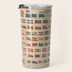 Vintage Flags of the World Chart (1863) Travel Mug Gallery Image 3