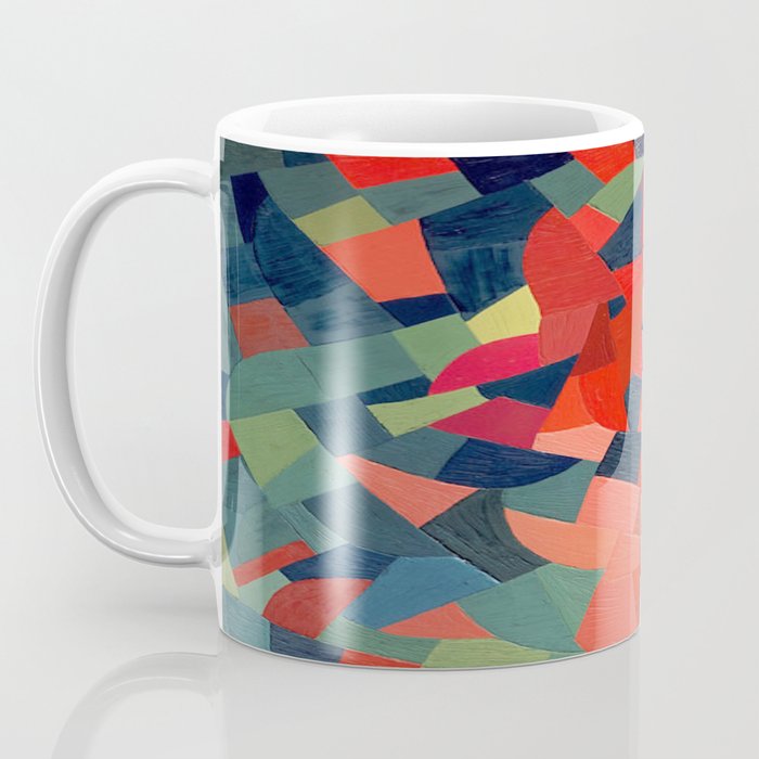 Grün-Rot Otto Freundlich 1939 Abstract Art Mid Century Modern Geometric Colorful Shapes Hard Edge Coffee Mug Gallery Image 3
