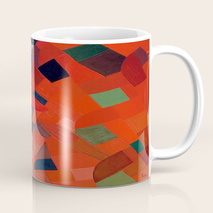 Grün-Rot Otto Freundlich 1939 Abstract Art Mid Century Modern Geometric Colorful Shapes Hard Edge Coffee Mug Gallery Image 1