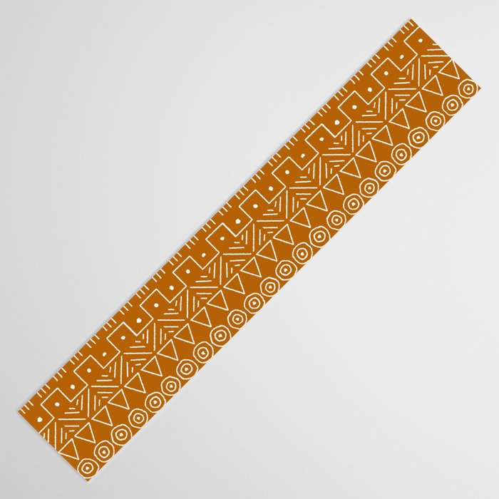 Mudcloth Style 1 in Orange Table Runner Gallery Image 3