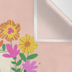 Floral typewriter Wall Tapestry Gallery Image 3