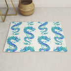 Chinese Dragon - Blue Palette Rug Gallery Image 1
