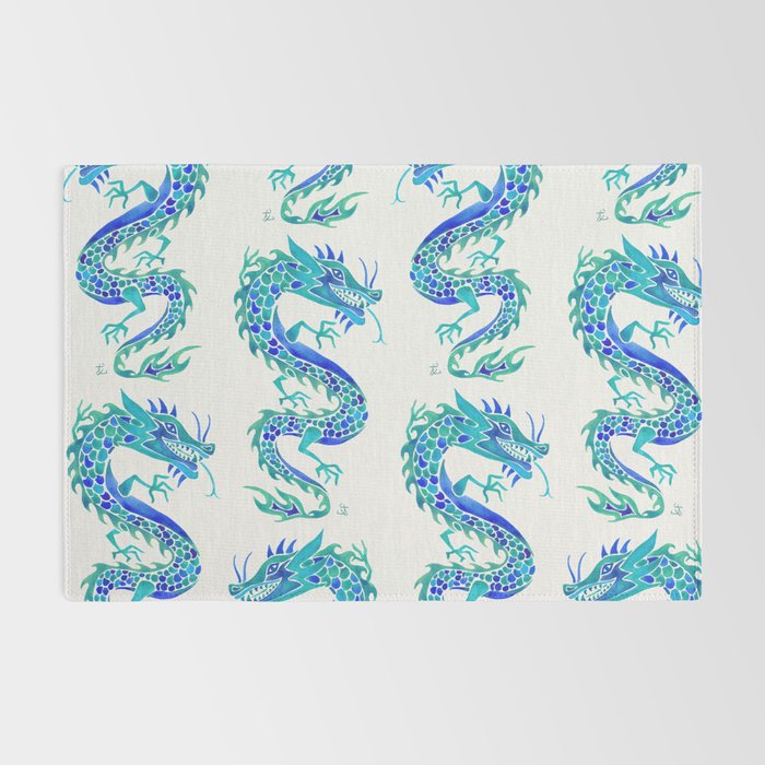Chinese Dragon - Blue Palette Rug Gallery Image 2