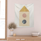 Paper City #2 Wall Tapestry Gallery Image 2