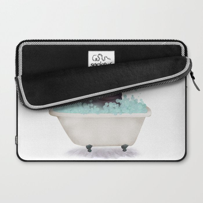 Hippo in the Bathtub  Laptop Sleeve Gallery Image 2