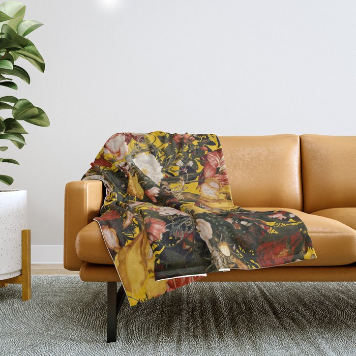 Vintage Garden - Autumn Throw Blanket Gallery Image 1