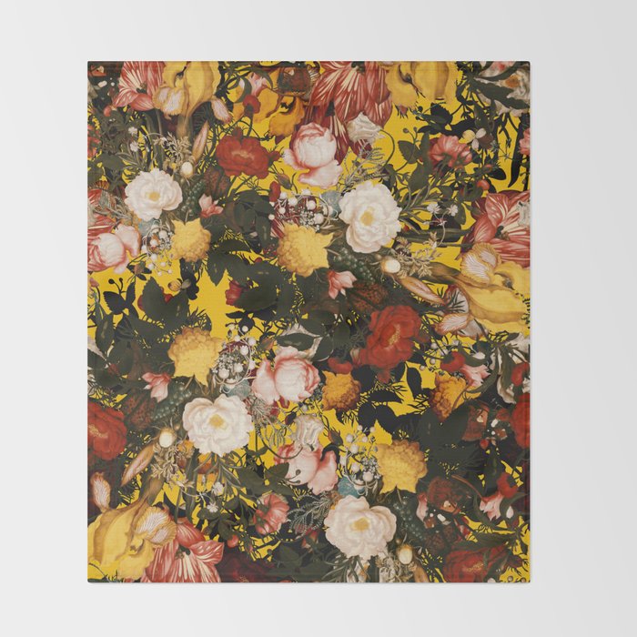 Vintage Garden - Autumn Throw Blanket Gallery Image 2