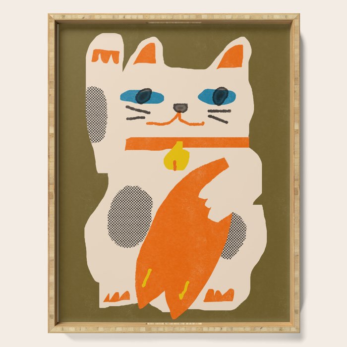 Catch the Lucky Wave 01 Serving Tray Gallery Image 1