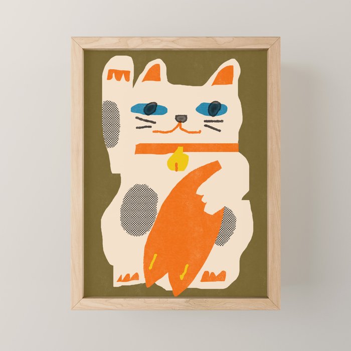 Catch the Lucky Wave 01 Mini Art Print Gallery Image 1
